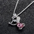 Picture of Charming Purple Platinum Plated Pendant Necklace As a Gift