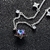 Picture of Trendy Platinum Plated Purple Pendant Necklace with No-Risk Refund