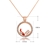 Picture of Delicate Rose Gold Plated Pendant Necklace Factory Direct