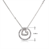 Picture of Delicate Platinum Plated Pendant Necklace with Full Guarantee