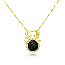 Show details for Affordable Copper or Brass Black Pendant Necklace From Reliable Factory
