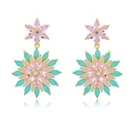 Picture of Stylish Big Colorful Dangle Earrings