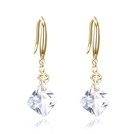Picture of Fashion Cubic Zirconia Dangle Earrings with 3~7 Day Delivery