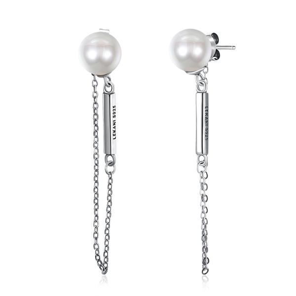 Picture of Casual White Dangle Earrings with Speedy Delivery