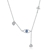 Picture of Funky Small Platinum Plated Pendant Necklace