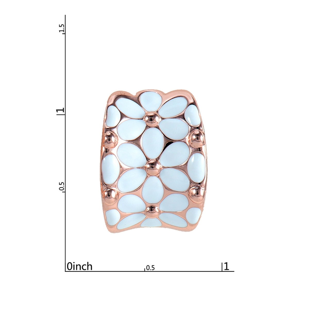 Cheap Rose Gold Plated ZineAlloy Stud