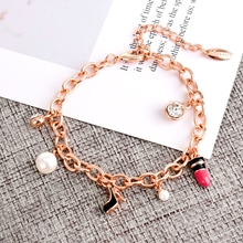 Show details for Low Price Rose Gold Plated White Fashion Bracelet from Trust-worthy Supplier