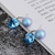 Picture of Zinc Alloy Platinum Plated Stud Earrings Direct from Factory