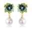 Show details for Classic Green Dangle Earrings with Easy Return