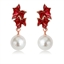 Show details for Brand New Red Zinc Alloy Dangle Earrings with Full Guarantee