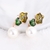 Picture of Zinc Alloy Green Dangle Earrings with Unbeatable Quality