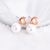 Picture of Hypoallergenic Rose Gold Plated White Dangle Earrings with Easy Return