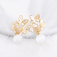 Picture of Wholesale Gold Plated Casual Dangle Earrings with No-Risk Return