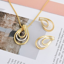 Show details for Famous Casual Zinc Alloy Necklace and Earring Set