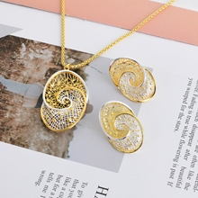 Show details for Dubai Gold Plated Necklace and Earring Set with Speedy Delivery