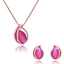 Show details for Unique And Creative Rose Gold Plated Concise 2 Pieces Jewelry Sets