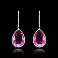 Picture of Amazing Zinc-Alloy Pink Drop & Dangle