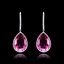 Show details for Amazing Zinc-Alloy Pink Drop & Dangle