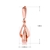 Picture of Classic Rose Gold Plated Dangle Earrings with Fast Delivery