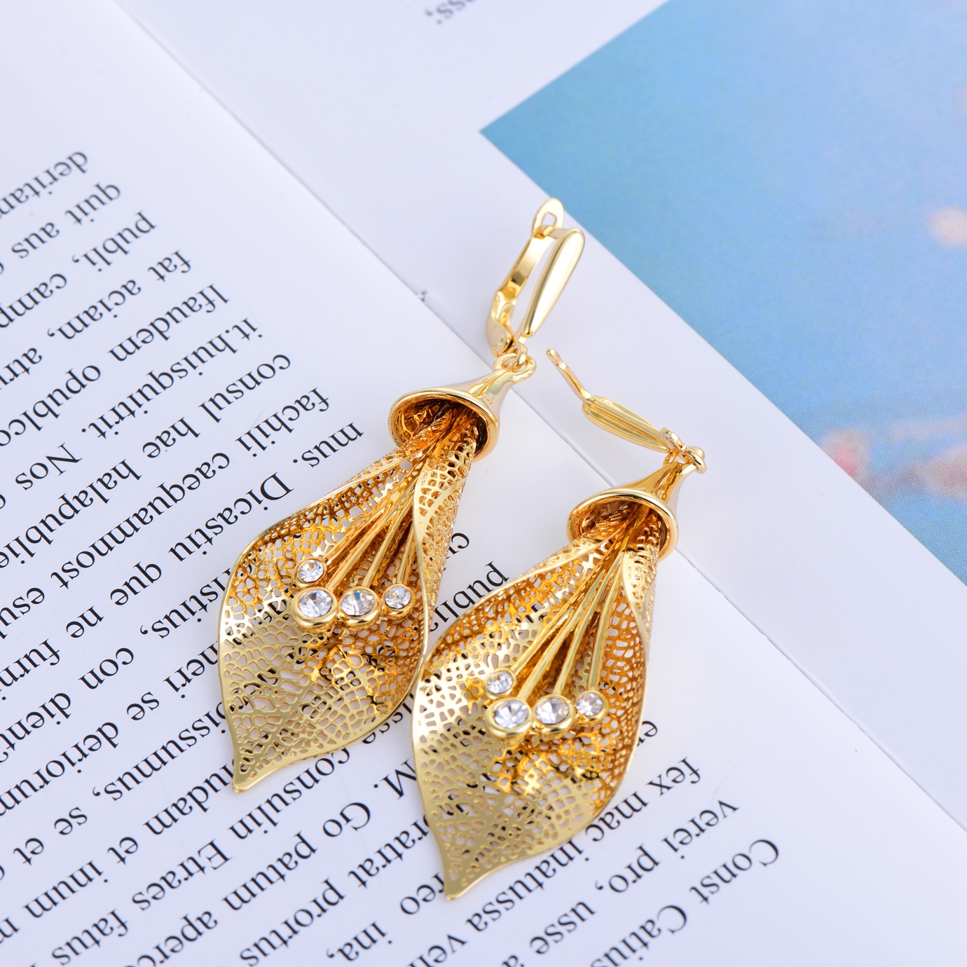 funky gold earrings