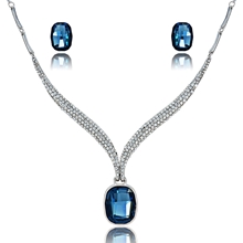 Show details for Premium Swarovski Element Zinc-Alloy 2 Pieces Jewelry Sets