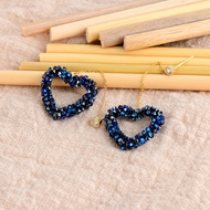 Show details for Copper or Brass Blue Dangle Earrings at Unbeatable Price