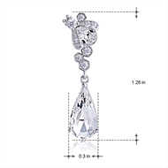 Picture of Inexpensive Zinc Alloy Fashion Dangle Earrings from Reliable Manufacturer