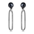 Picture of Hot Selling Black Platinum Plated Dangle Earrings from Top Designer
