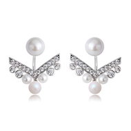 Picture of Low Price Platinum Plated Classic Stud Earrings for Girlfriend