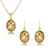 Picture of Designer Gold Plated Classic Necklace and Earring Set with No-Risk Return