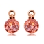 Show details for New Artificial Crystal Pink Stud Earrings