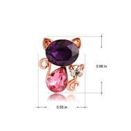 Picture of Beautiful Artificial Crystal Zinc Alloy Stud Earrings