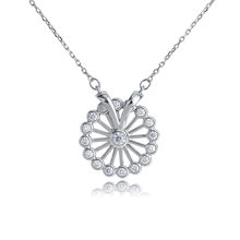 Show details for Delicate White Pendant Necklace with Low Cost