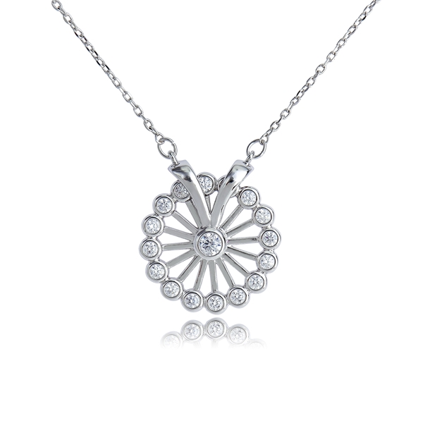 Picture of Delicate White Pendant Necklace with Low Cost
