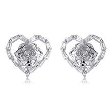 Show details for Irresistible White Platinum Plated Stud Earrings As a Gift