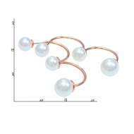 Picture of Reliable Venetian Pearl Rose Gold Plated Stud
