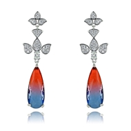 Picture of Fast Selling Colorful Cubic Zirconia Dangle Earrings from Editor Picks