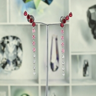 Picture of Great Value Red Big Dangle Earrings with Member Discount