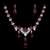 Picture of Featured Red Luxury Necklace and Earring Set with Full Guarantee