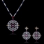 Show details for Distinctive Red Luxury Necklace and Earring Set with Low MOQ