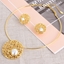 Show details for Dubai Zinc Alloy Necklace and Earring Set in Exclusive Design