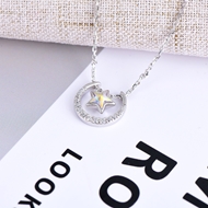 Show details for Buy Platinum Plated Fashion Pendant Necklace with Wow Elements