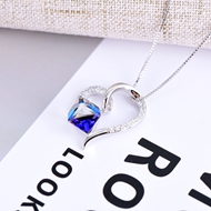 Show details for Stylish Casual Platinum Plated Pendant Necklace