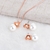 Picture of Purchase Rose Gold Plated White Necklace and Earring Set Exclusive Online