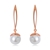 Picture of Distinctive White Artificial Pearl Dangle Earrings As a Gift
