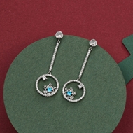 Picture of Low Price Platinum Plated Casual Dangle Earrings from Top Designer