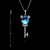 Picture of Nice Platinum Plated Blue Pendant Necklace
