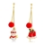 Picture of Recommended Red Delicate Dangle Earrings from Top Designer