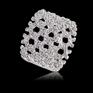 Picture of Reasonably Priced Platinum Plated White Fashion Ring from Reliable Manufacturer