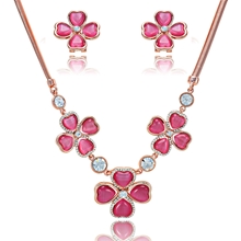 Show details for First-Rate  Rose Gold Plated Big 2 Pieces Jewelry Sets